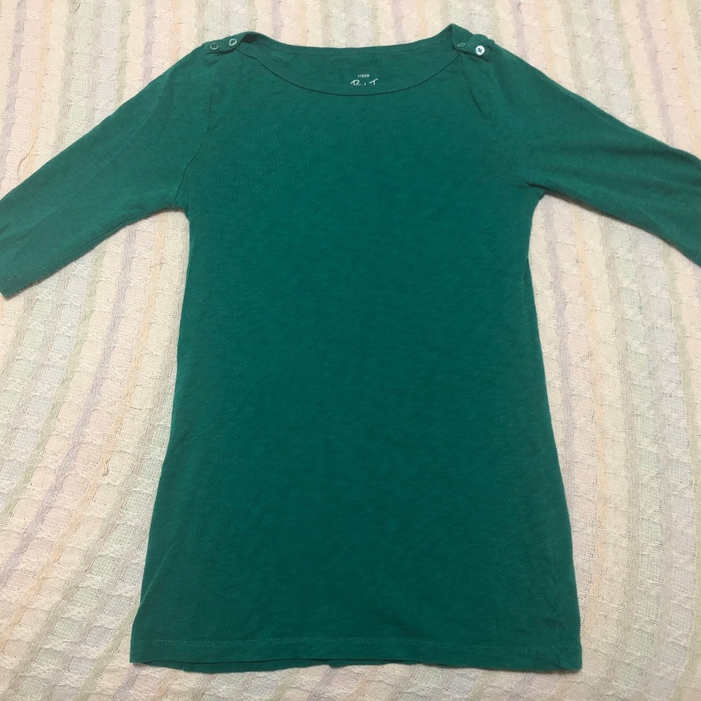 J Crew Painter half sleeve T